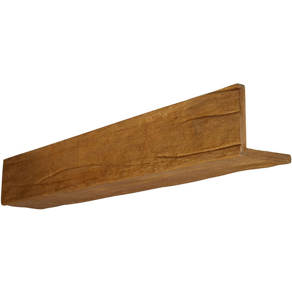 American Pro Decor 43/8 in. x 21/4 in. x 13 ft. Modern Faux Wood Beam