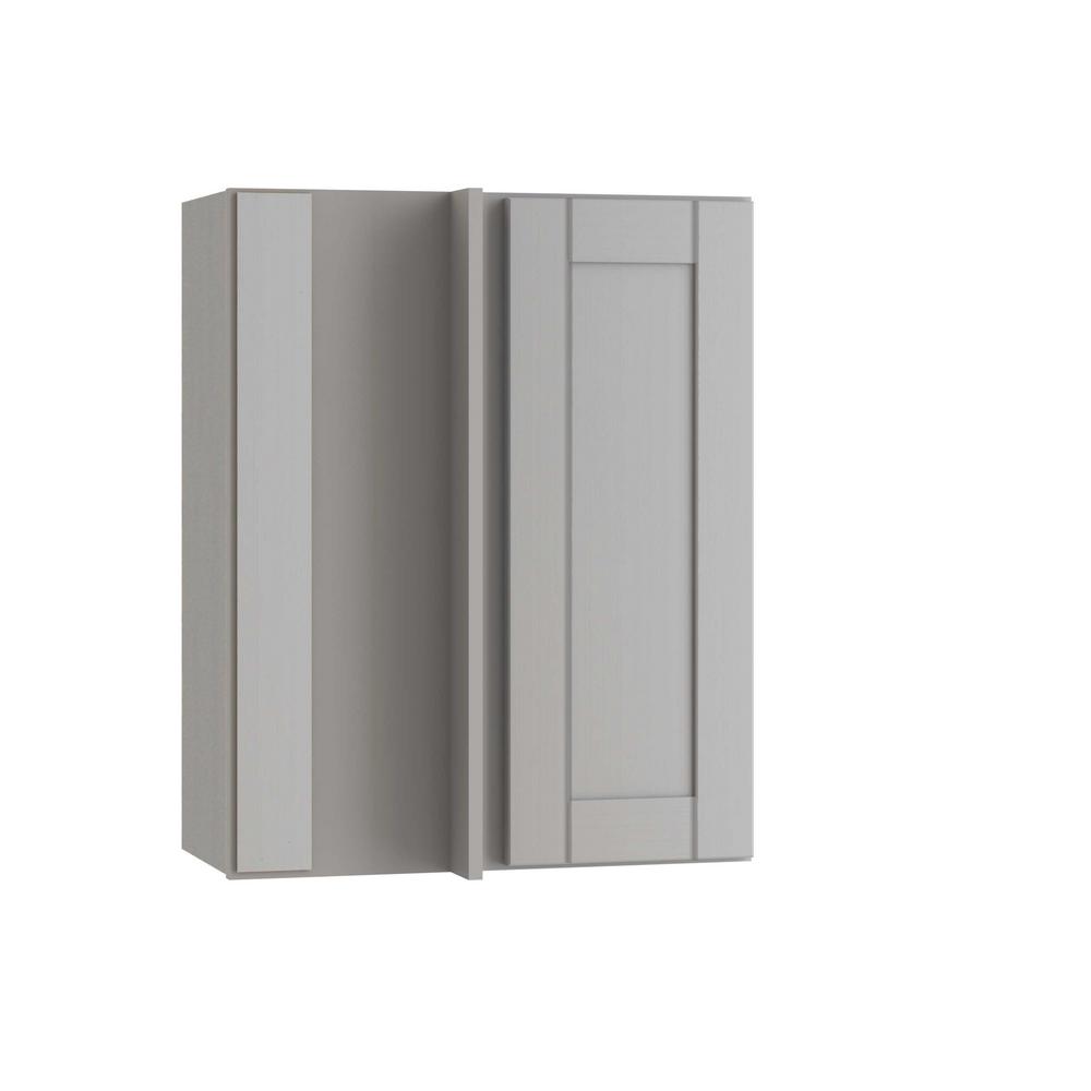 ALL WOOD CABINETRY LLC Express Assembled 27 in. x 30 in. x 12 in. Blind Wall Corner Cabinet in Veiled Gray was $256.04 now $153.62 (40.0% off)