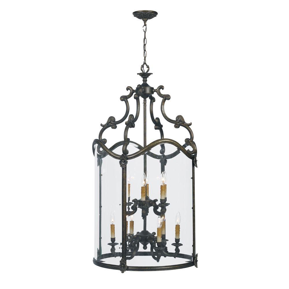 white foyer pendant lighting candle. venezia collection 12-light french bronze hanging foyer pendant white lighting candle