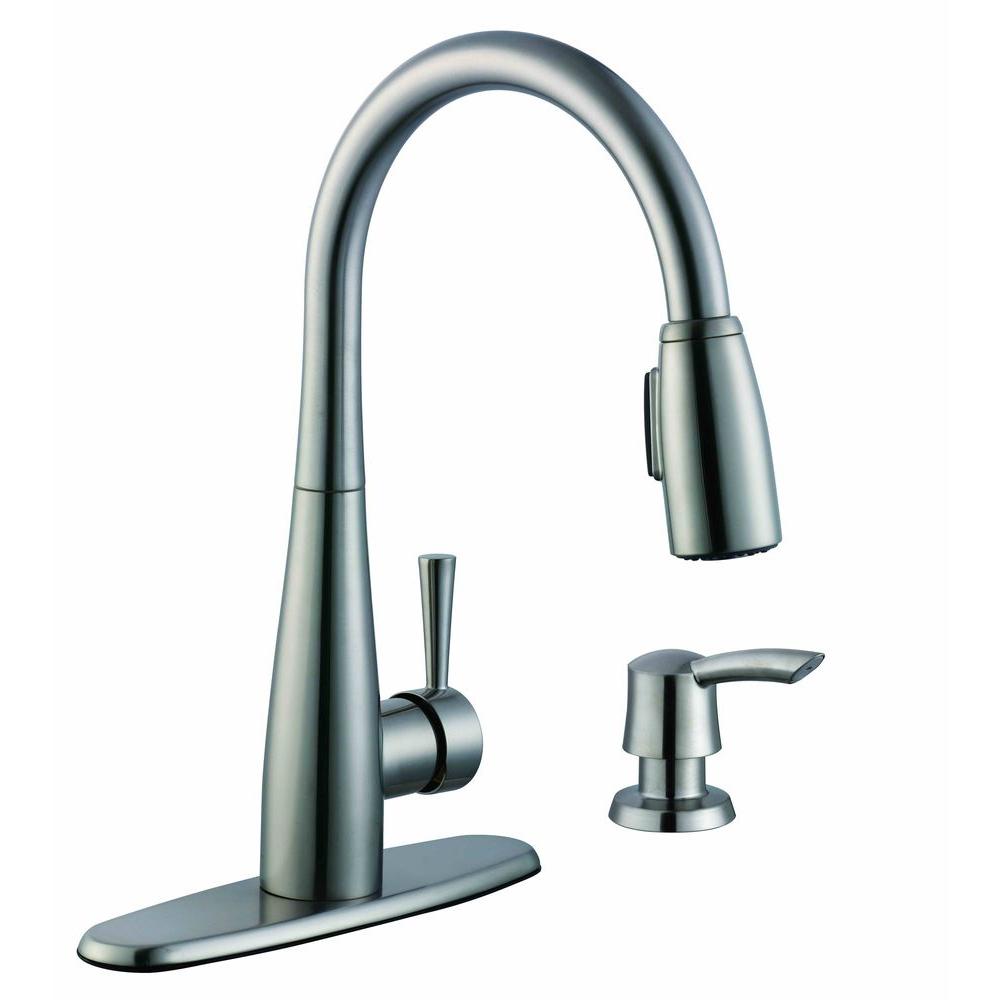 Stainless Steel Glacier Bay Pull Down Faucets 67070 3308d2 64 1000 