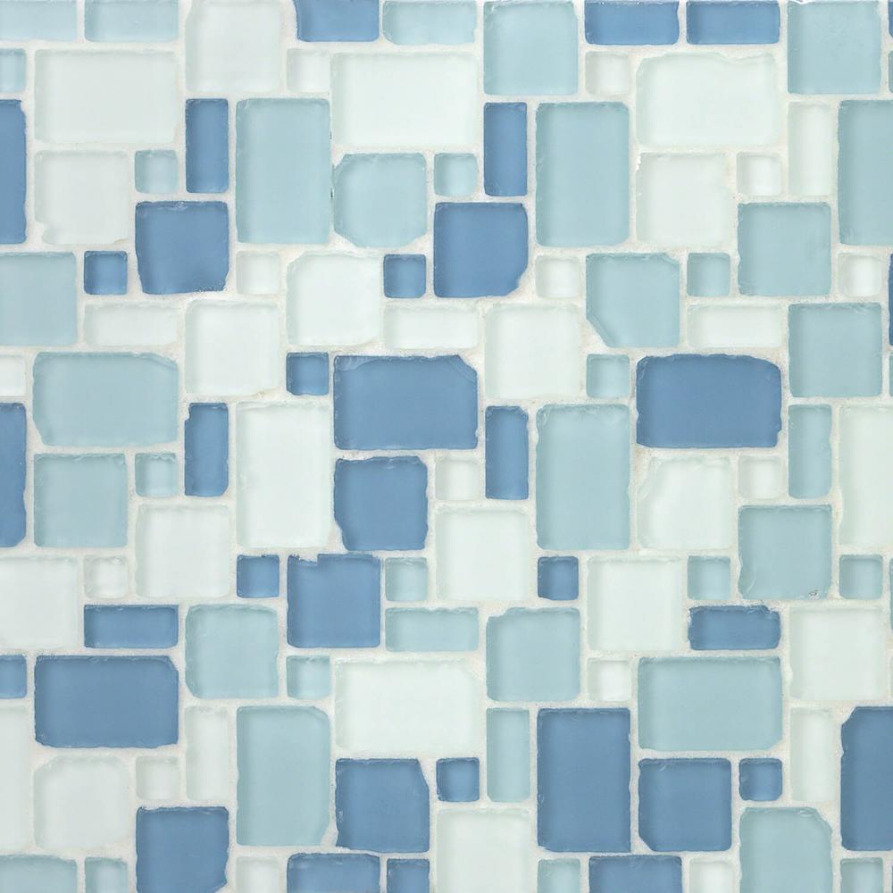 Ivy Hill Tile Ocean Wave French Pattern Beached 12 In X 8 Mm Frosted Gl Mosaic Ivy Hill Tile Ocean Wave French Pattern Beached 12 In X 8 Mm Frosted Gl Mosaic