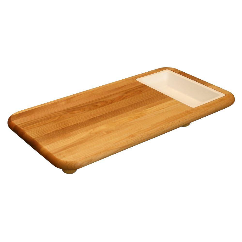 Catskill Craftsmen Hardwood Cutting Board with Cut