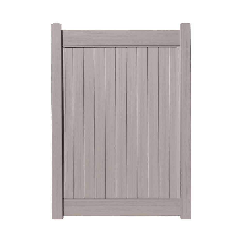 Ply Gem Veranda 48 in. W x 72 in. H Vinyl Cedar Grove Aged Privacy