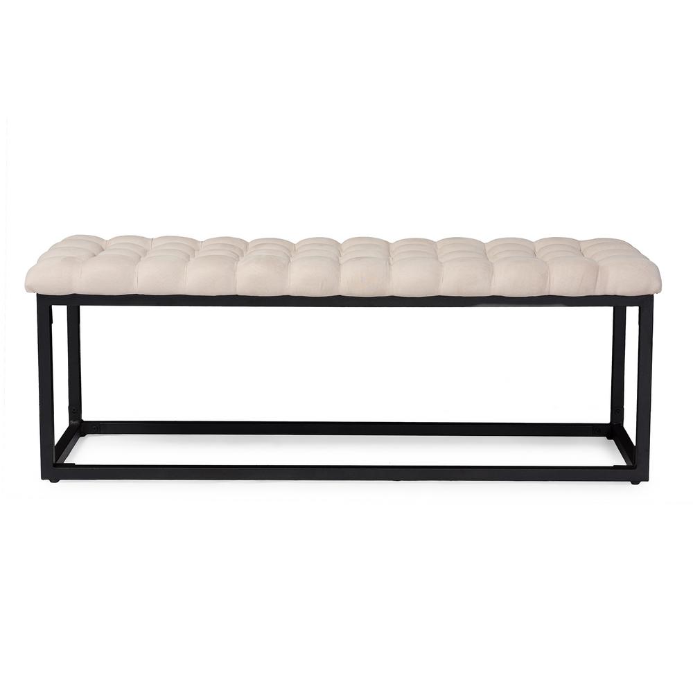 Baxton Studio Zephyr Vintage Beige Fabric Upholstered