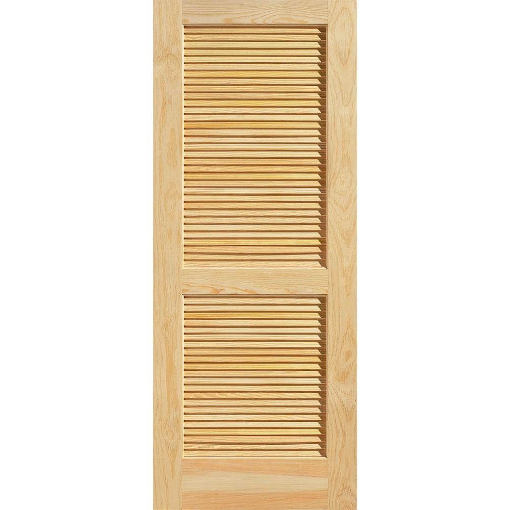 Masonite 32 In X 80 In Smooth Full Louvered Solid Core