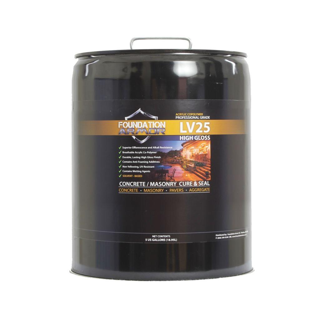 Foundation Armor Ultra Low VOC 5 gal. Clear High Gloss Acrylic Co