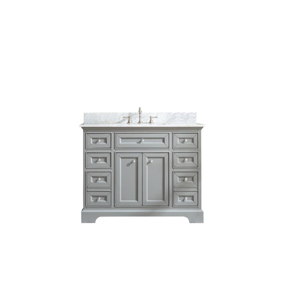 Ari Kitchen And Bath South Bay 43 In Single Bath Vanity In Gray