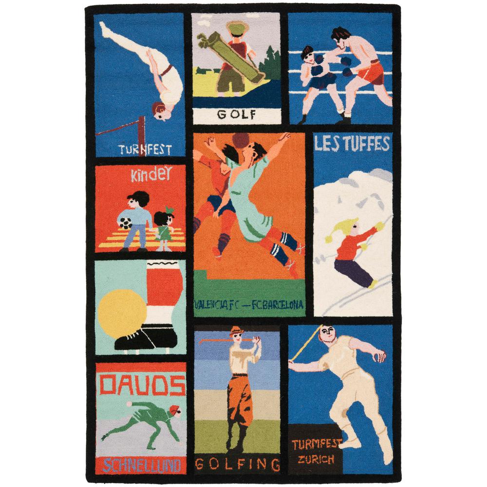 Safavieh Vintage Posters Orted 6 Ft X 9 Area Rug Vp254a Safavieh Vintage Posters Orted 6 Ft X 9 Area Rug