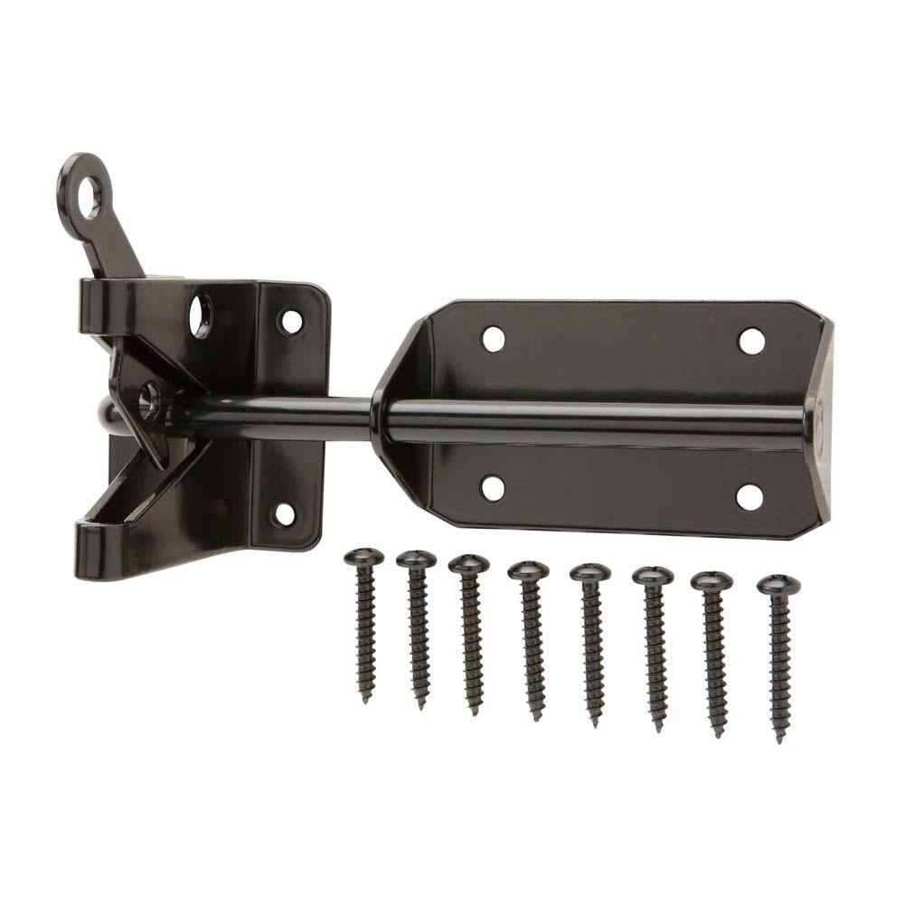 Everbilt Black Heavy Duty Gate Latch15048 The Home Depot