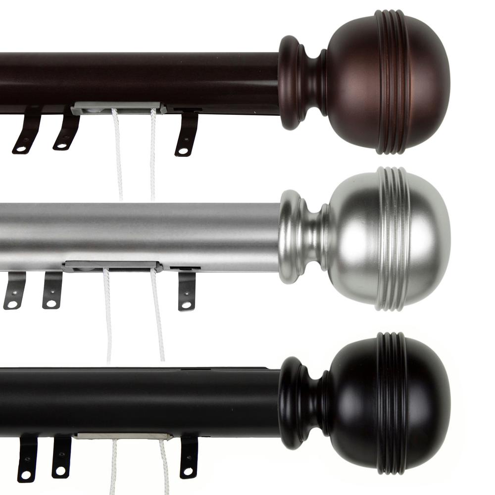 Rod Desyne 84 In 156 In Jovian Decorative Traverse Rod With