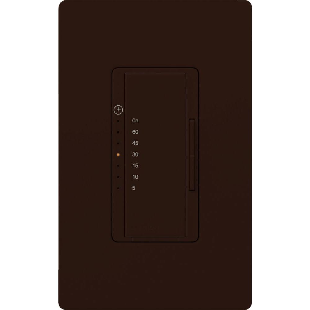 Lutron Maestro 5 Amp InWall Digital Timer BrownMAT51BR The Home Depot