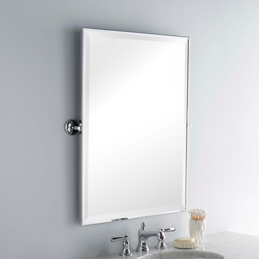 Gatco Designer Ii 25 In W X 33 H Framed Single Rectangle Mirror Chrome