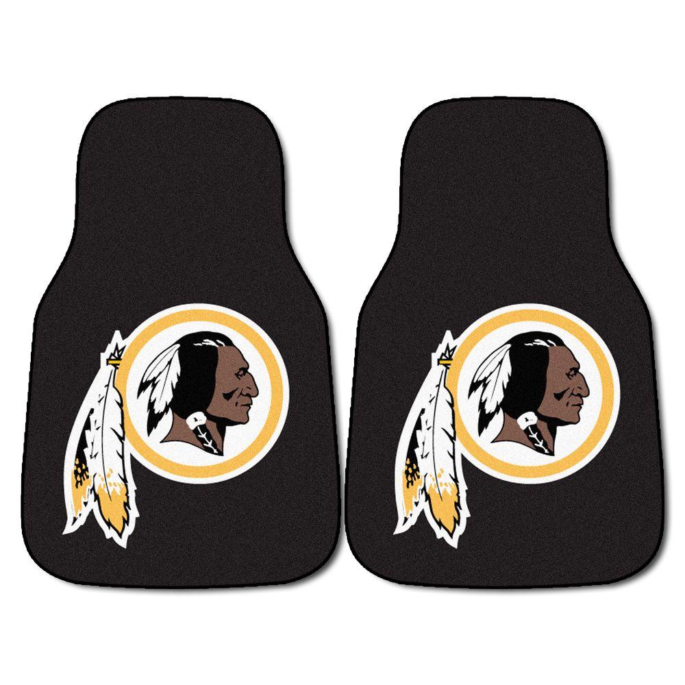 Fanmats Washington Redskins 18 In X 27 In 2 Piece Carpeted Car