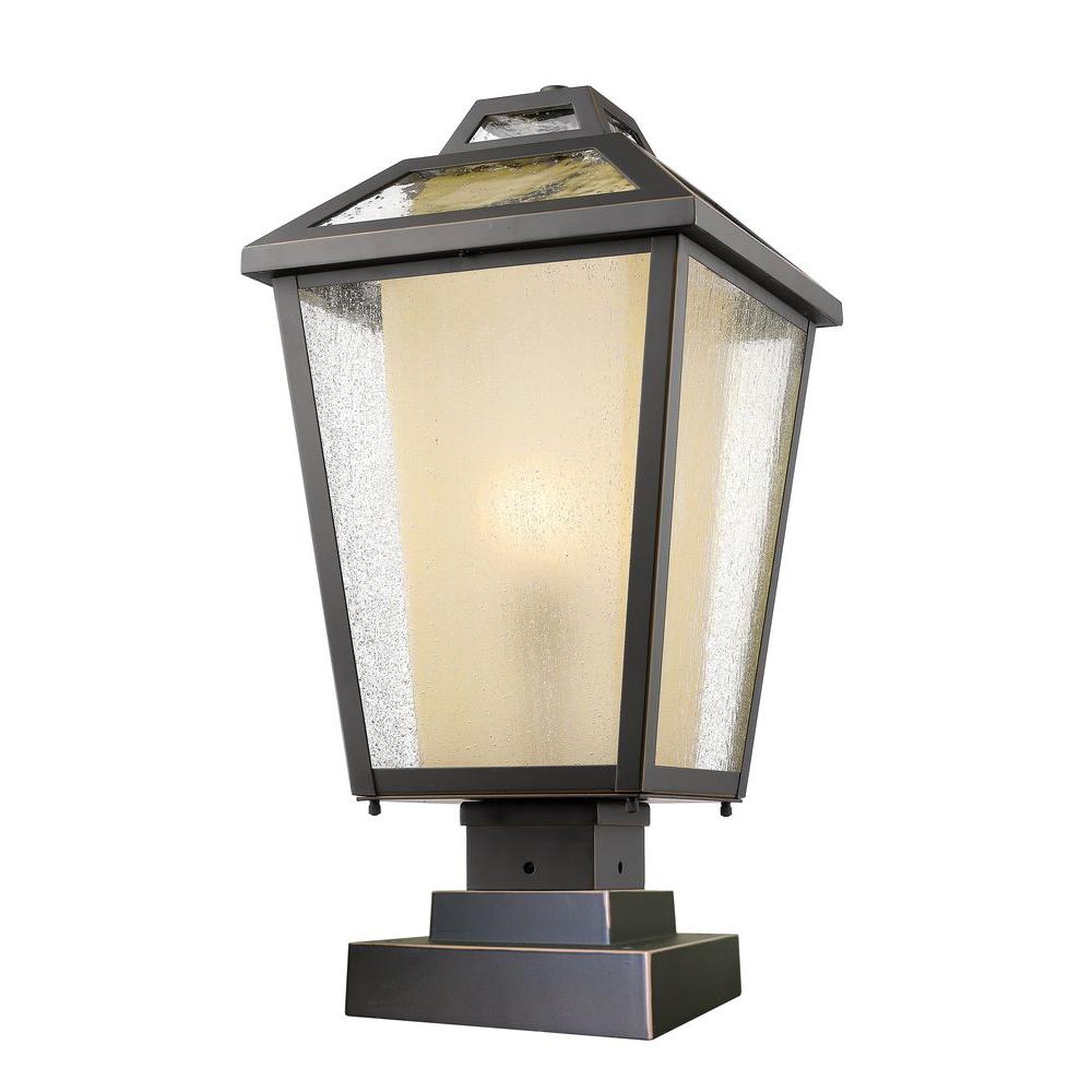 Filament Design Arnett 1 Light Oil Rubbed Bronze Outdoor Pier Mount Filament Design Arnett 1 Light Oil Rubbed Bronze Outdoor Pier Mount