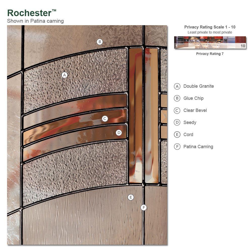 Feather River Doors 63 5 In X 81 625 In Rochester Patina 1 2 Lite Unfinished Smooth Right Hand Fiberglass Prehung Front Door W Sidelites 873191 3a4 The Home Depot