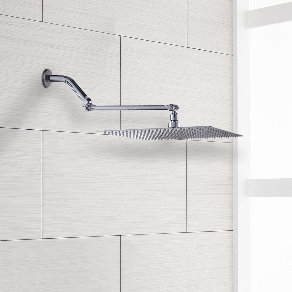 Rain Adjustable Angle Shower Heads Bathroom Faucets The Home Depot