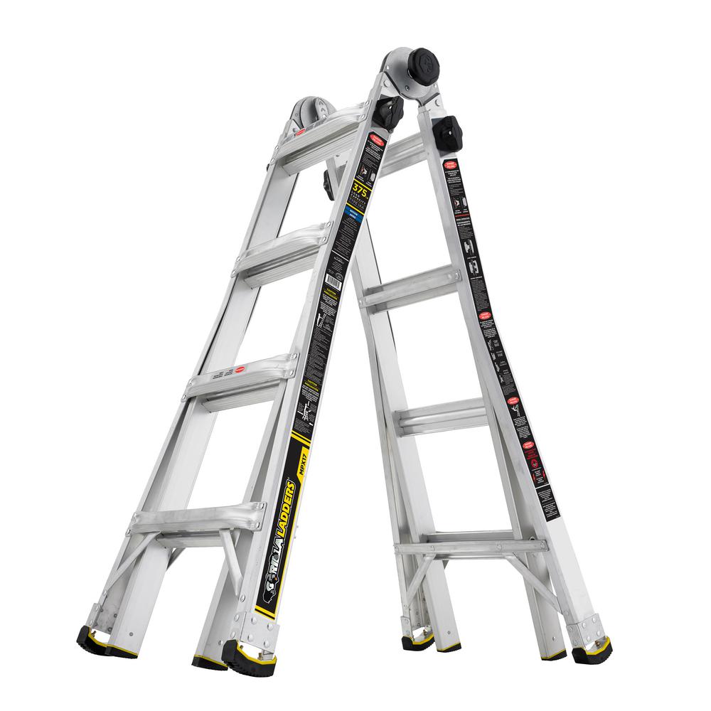 Gorilla Ladders 18 ft. Reach MPX Aluminum Multi-Position Ladder