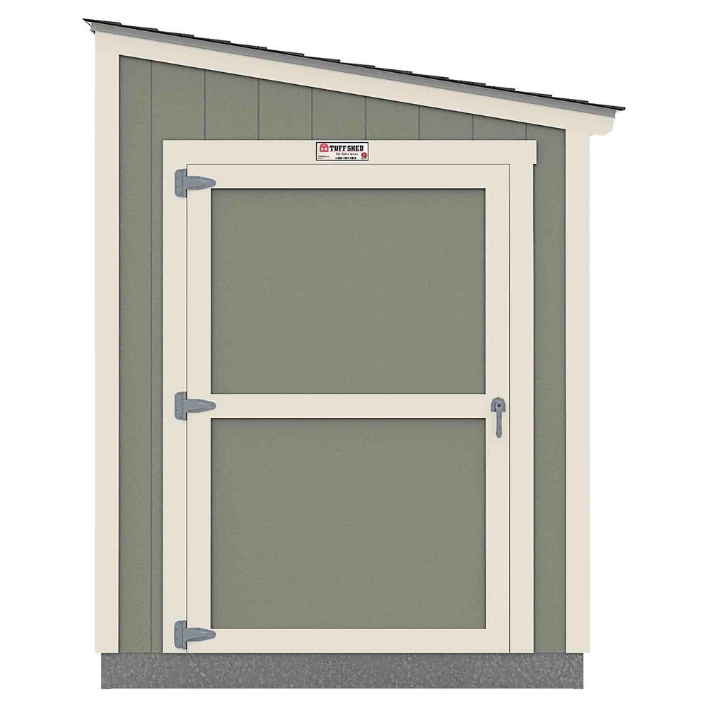 tuff shed installed the tahoe series lean-to 6 ft. x 10 ft. x 8 ft. 3 in. painted wood storage