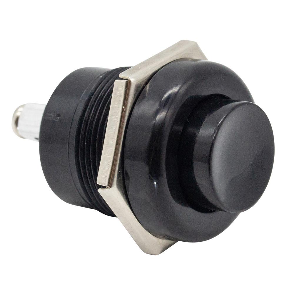 Calterm 20 Amp Euro Push Button Switch, Black40184 The Home Depot