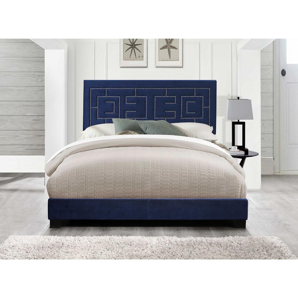 Homeroots Amelia Dark Blue Velvet Upholstered Bed Wood Leg Queen 347044 The Home Depot - Blue Velvet Bed Frame Queen Homeroots Amelia Dark Blue Velvet Upholstered Bed Wood Leg Queen 347044 The Home Depot - Blue Velvet Bed Frame Queen