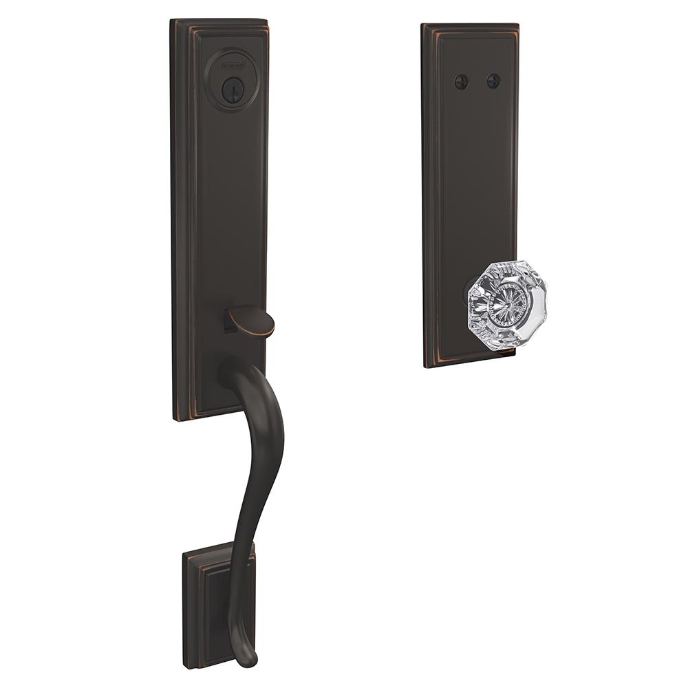 Schlage Addison Aged Bronze Single Cylinder Deadbolt With