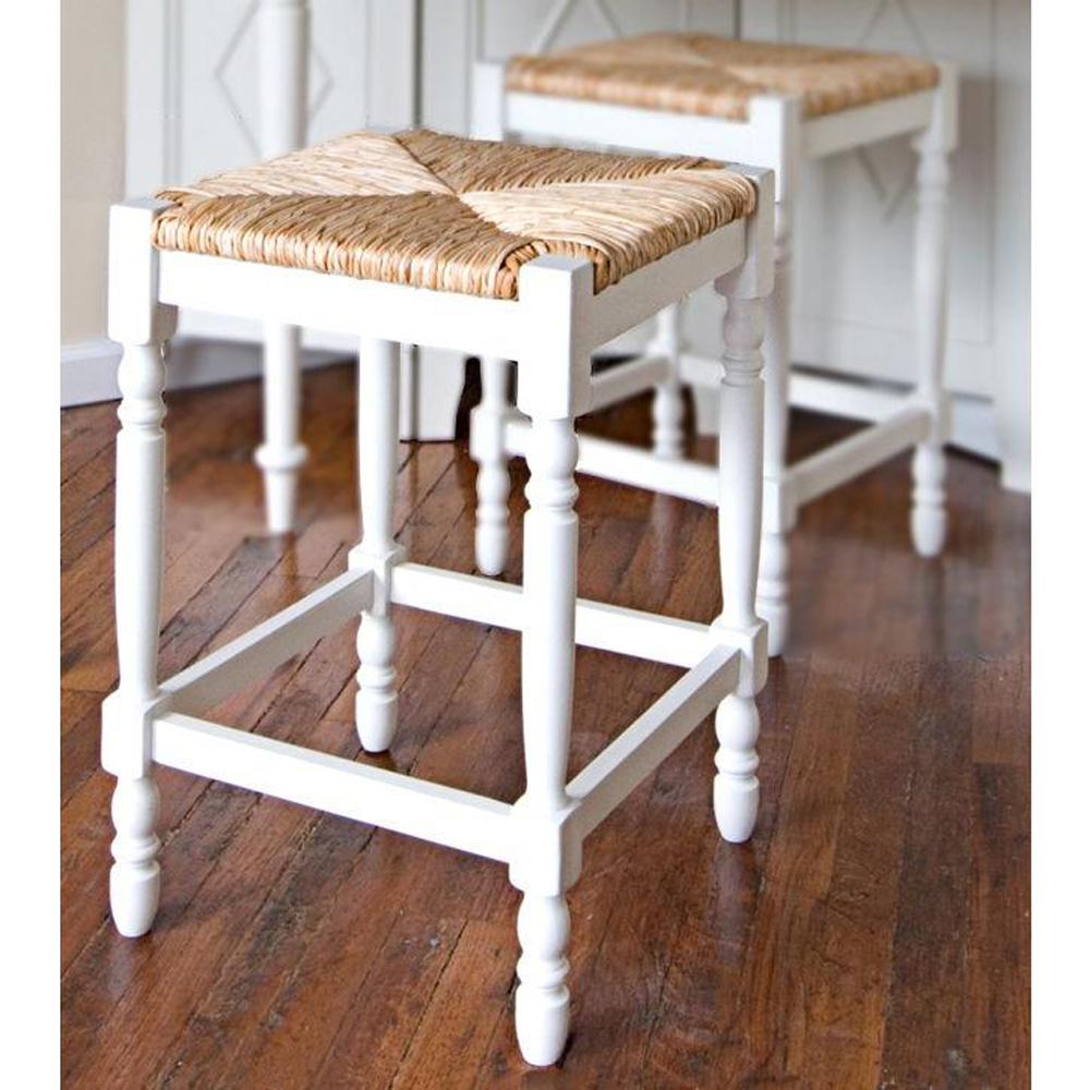 Carolina Cottage Hawthorne 23 75 In Antique White Bar Stool 2662 Antique White Bar Stool