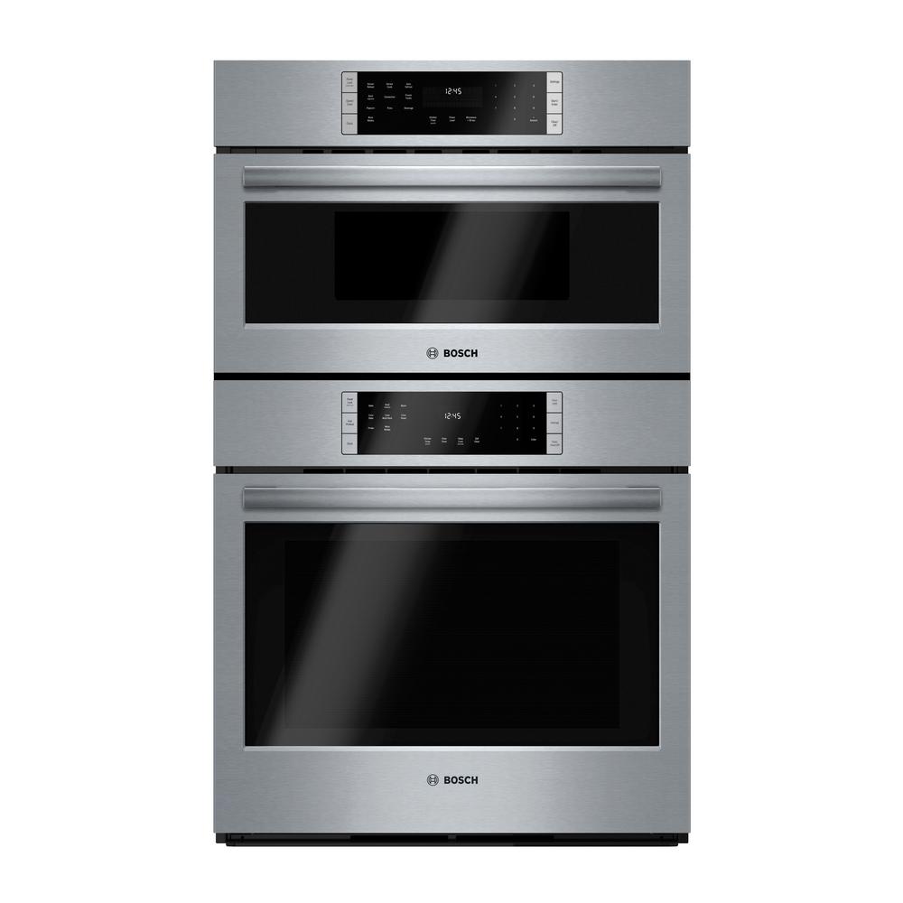 Microwave Electric Wall Oven Combinations Ovens The Home 800 Series 30 In Combo Electric Wall Oven With European Convection And Microwave Stainless