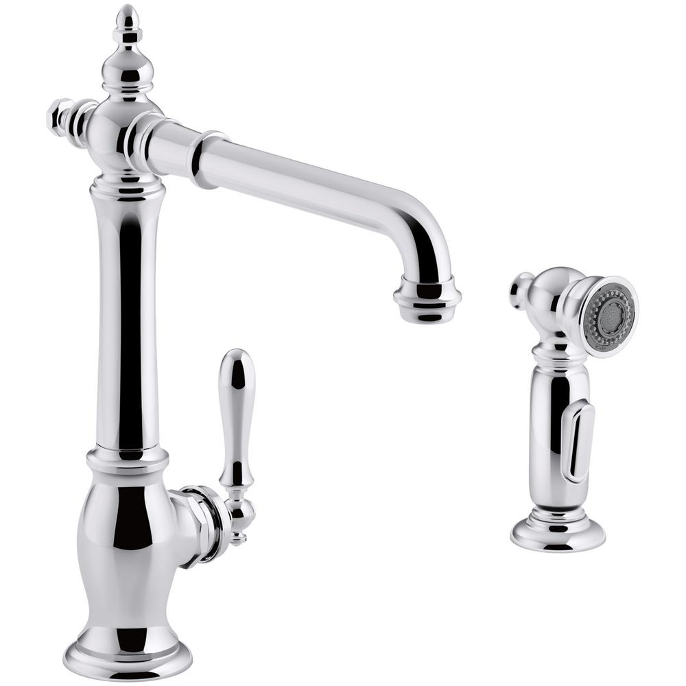 Kohler Artifacts Single Handle Standard Kitchen Faucet With