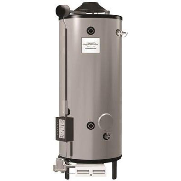 Rheem 100 Gal. Tall 199,900 BTU Natural Gas Water Heater, Side T and P Relief... by Rheem