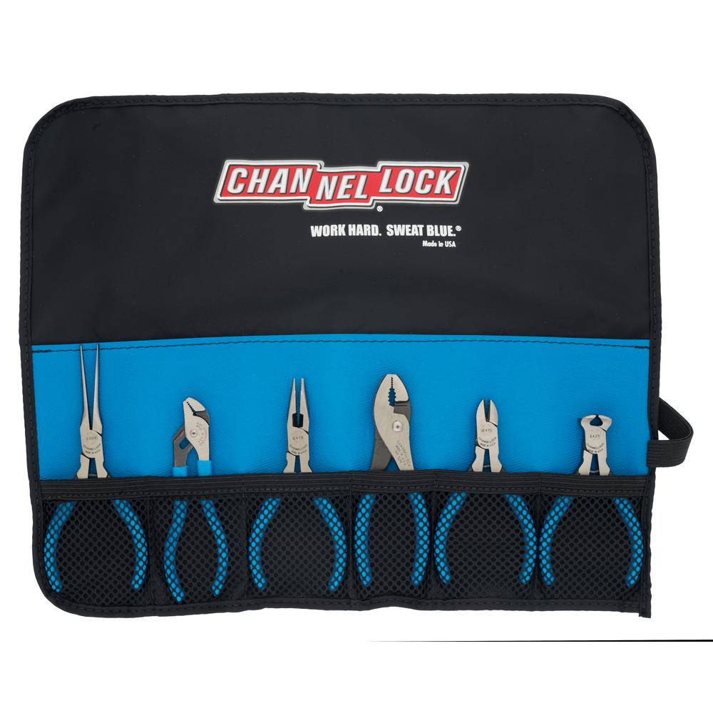 Channellock Little Champ Precision Plier Set with Tool Roll (6Piece