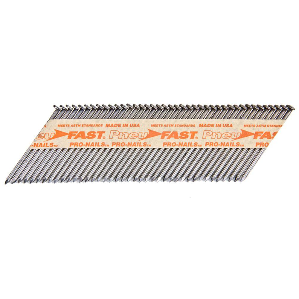 PneuFast 23/8 in. x 0.120 in. Smooth Hot Galvanized 3034 Degree