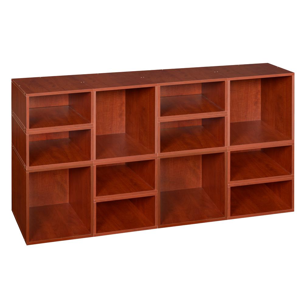 Regency Niche Cheer 52 in. x 26 in. Cherry 4Cube/8Half Cube Storage