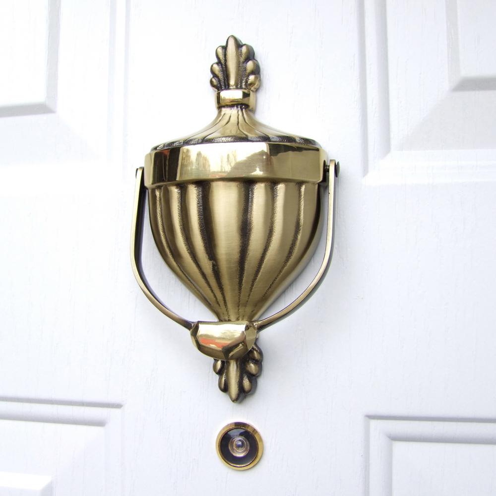 Michael Healy Brass Victorian Urn Door Knocker Mhs161 The Home Depot