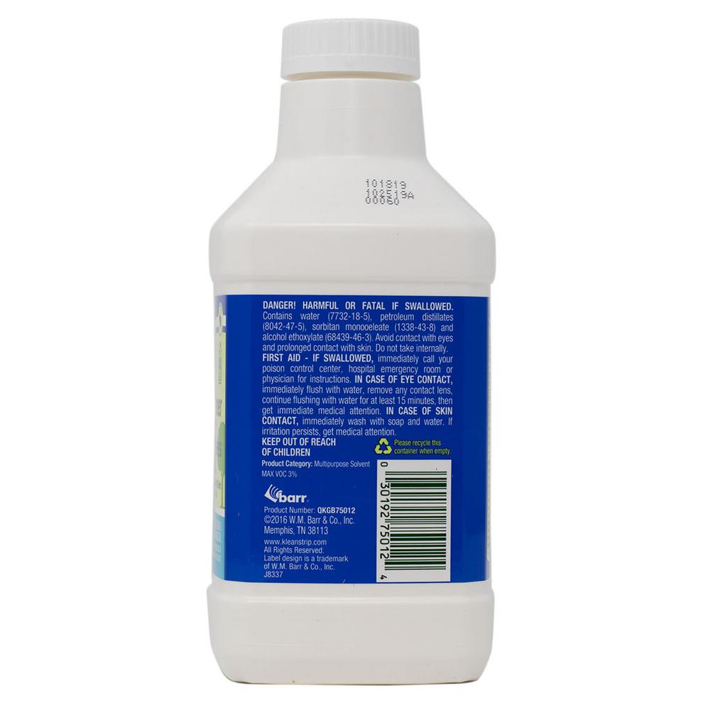 Klean Strip Green 1 Qt Safer Brush Cleaner Qkgb75012 The Home Depot Klean Strip Green 1 Qt Safer Brush