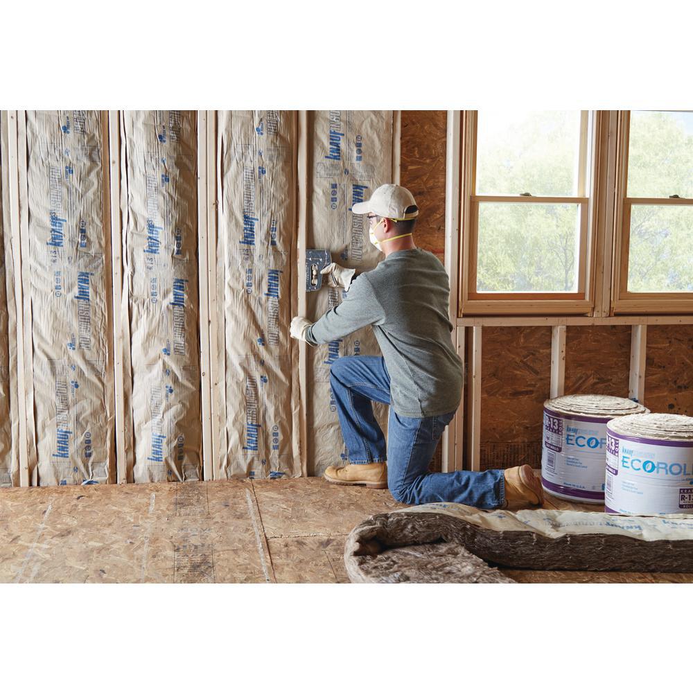 Roll 2x6 Wall R19 Fiberglass Insulation Insulation The Home Depot