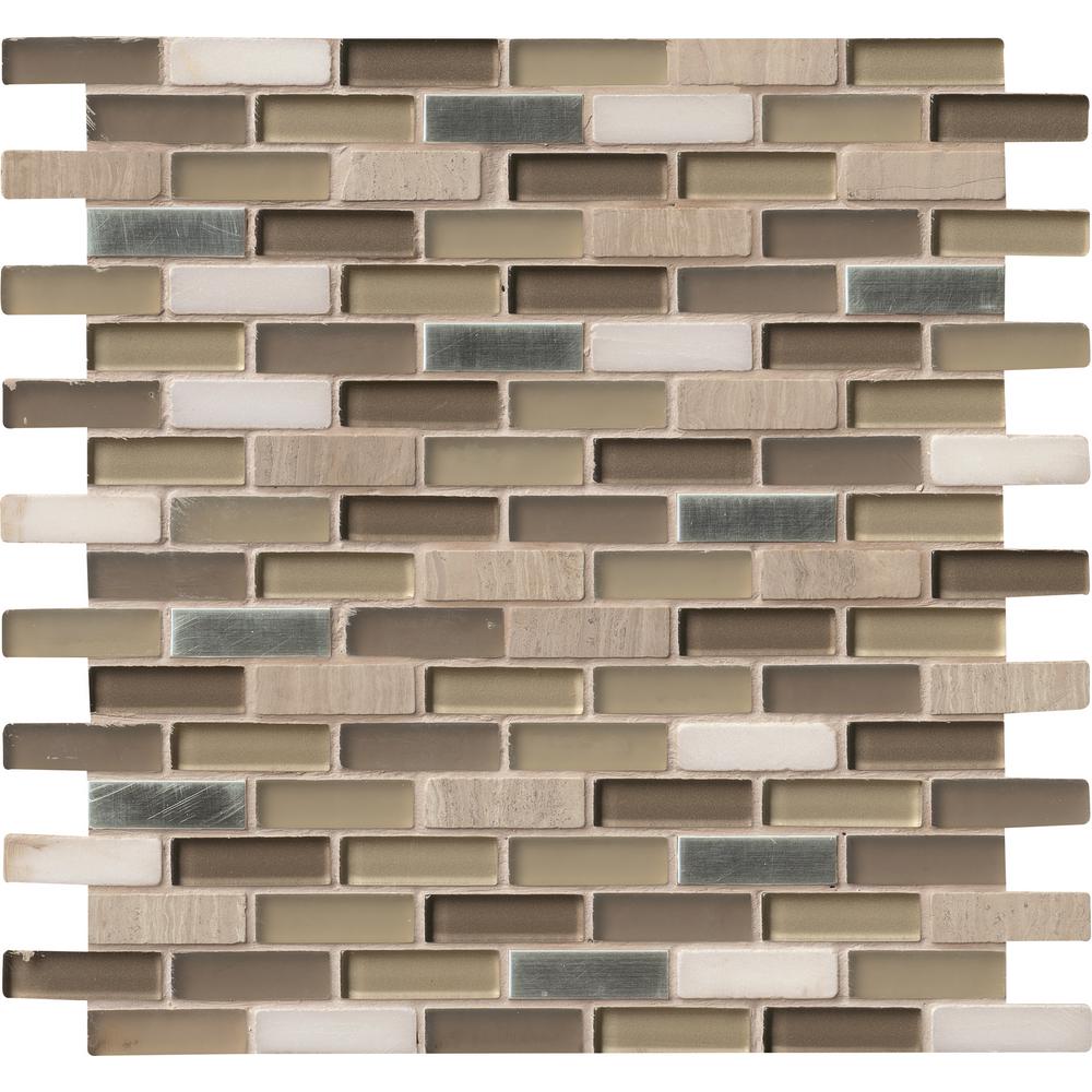 Msi Silver Tip 12 In X Gl Stone Metal Blend Mesh Mounted Msi Silver Tip 12 In X Gl Stone Metal Blend Mesh Mounted Mosaic Wall Tile Sglsmt St8mm The Home Depot