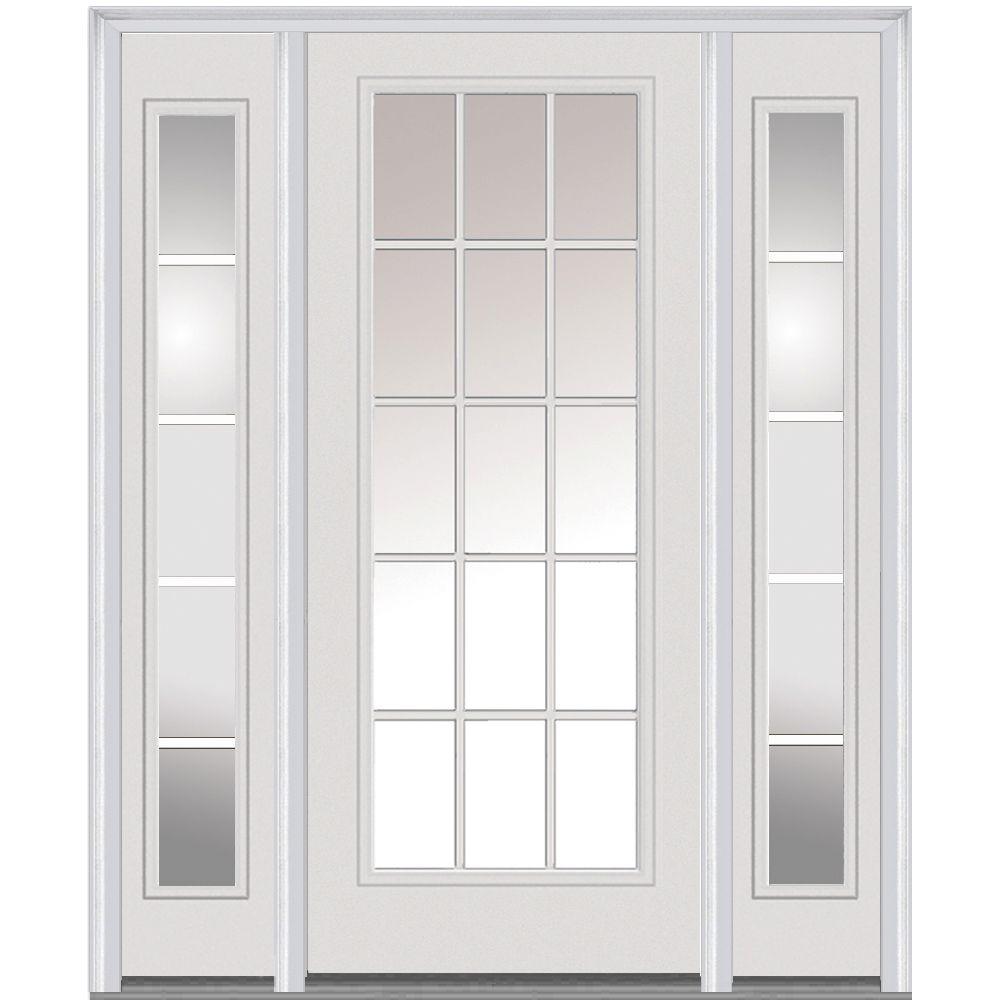 Mmi Door 60 In X 80 In Internal Grilles Left Hand Inswing Full