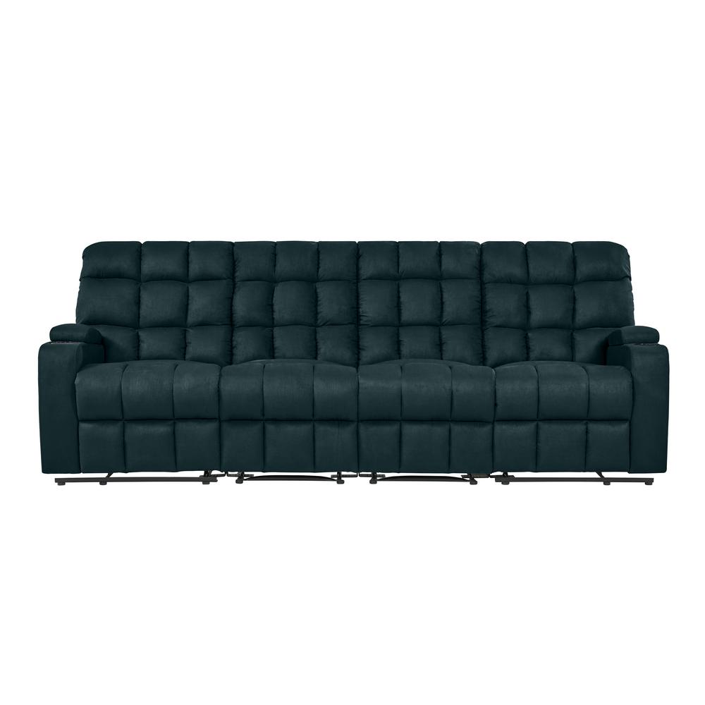Prolounger Wall Hugger 4 Seat Storage Reclining Deep Blue Prolounger Wall Hugger 4 Seat Storage