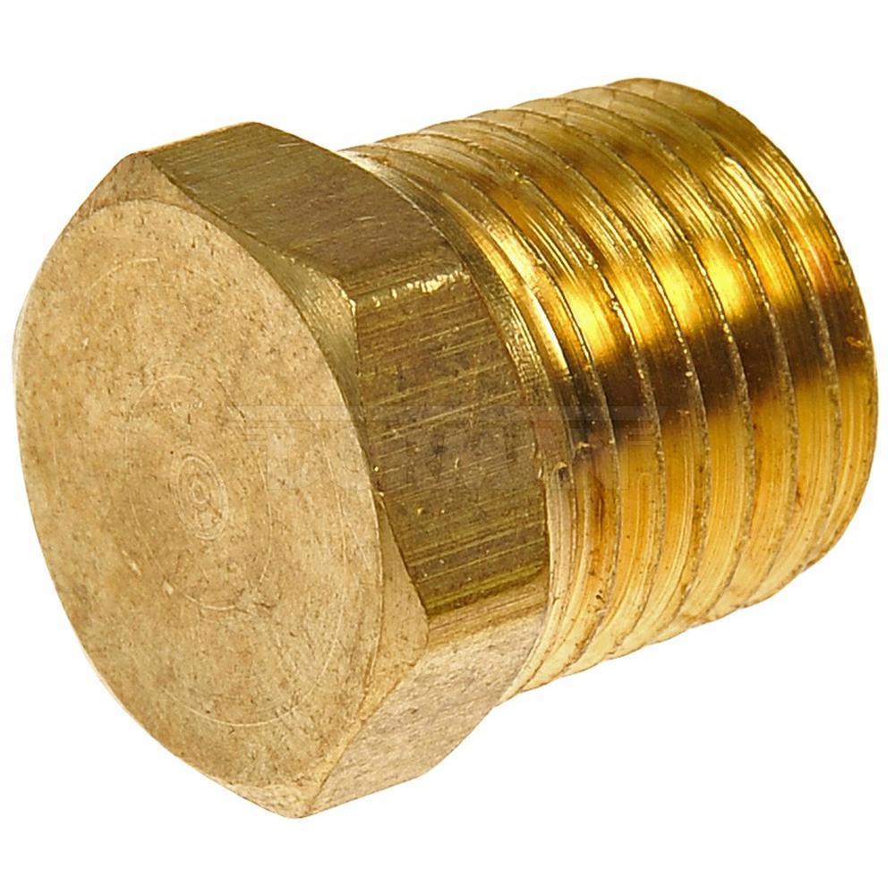 Dorman Brass Pipe Plug Hex Head In Mnpt D The Home Depot