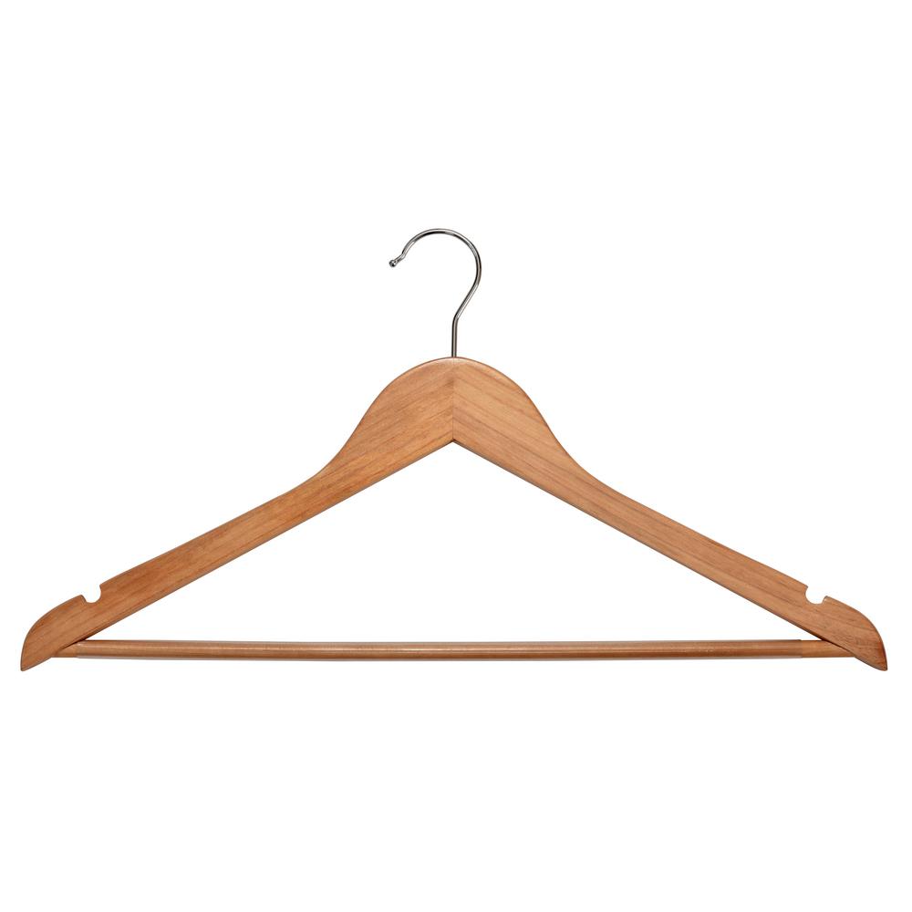 muscle rack natural wooden hanger 30-pack-wchwb-n30pk