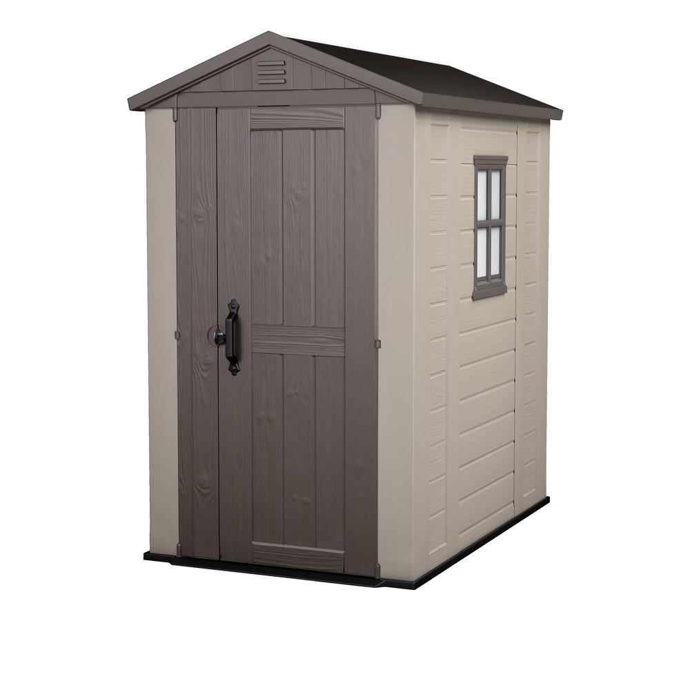 Keter Factor 4 ft. x 6 ft. Outdoor Storage Shed213139 The Home Depot