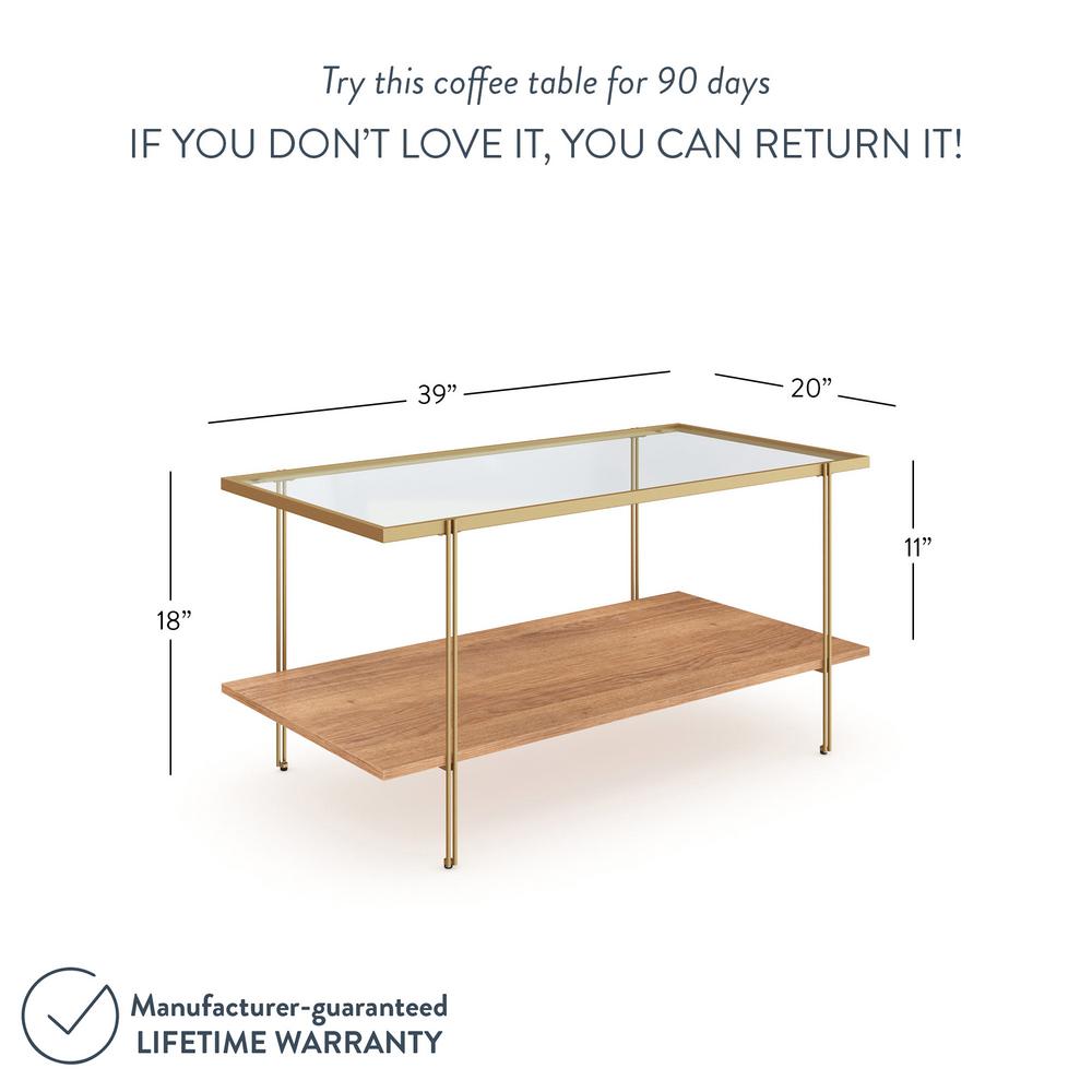 Nathan James Asher 39 In Gold Oak Clear Medium Rectangle Glass Coffee Table With Shelf 31201 The Home Depot - Asher Gold Metal Frame Glass Top Oak Shelf Coffee Table Nathan James Asher 39 In Gold Oak Clear Medium Rectangle Glass Coffee Table With Shelf 31201 The Home Depot - Asher Gold Metal Frame Glass Top Oak Shelf Coffee Table