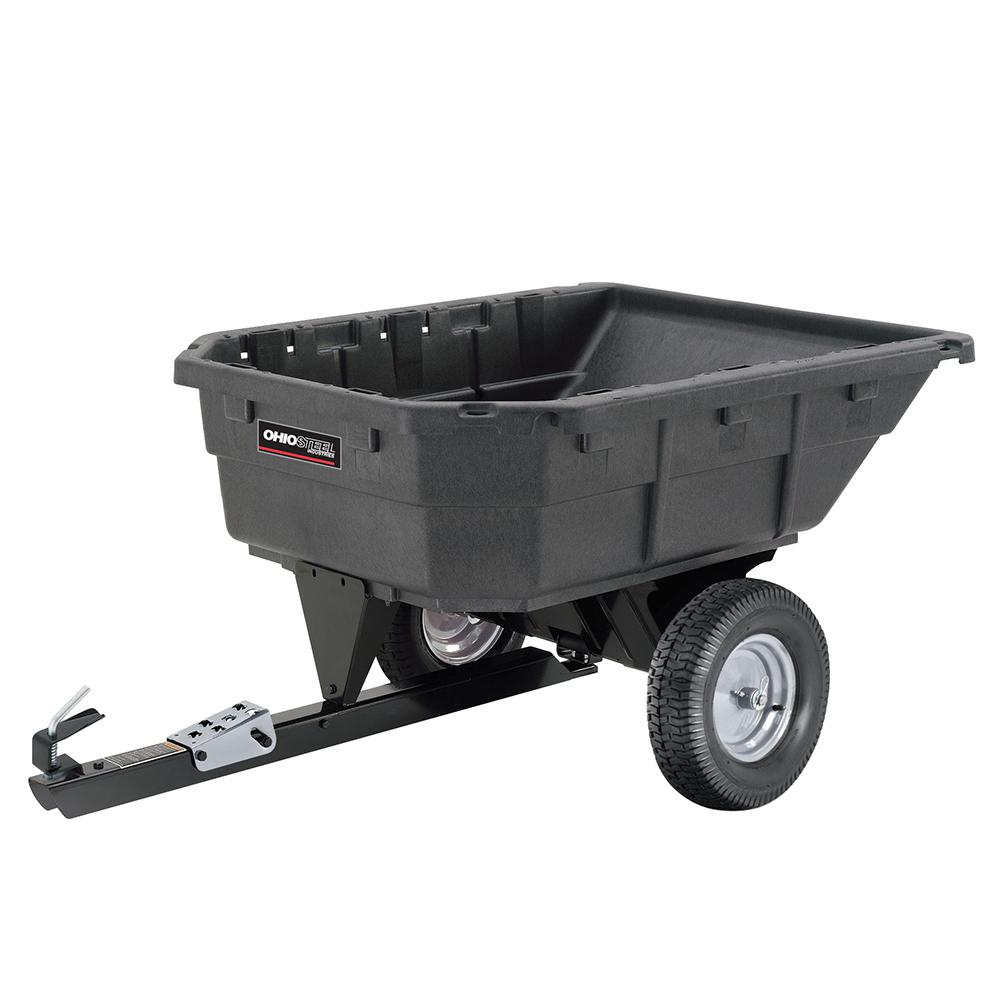 Ohio Steel. 12.5/15.0 cu. ft. Heaped 1000 lb. Poly Swivel Dump Cart