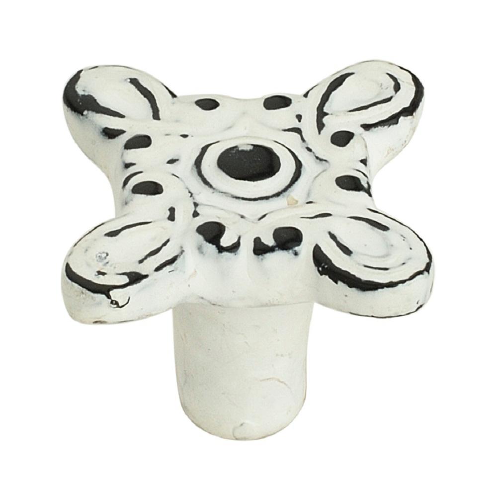 Mascot Hardware Art De Dew 1 2 5 In 35 Mm Distressed White