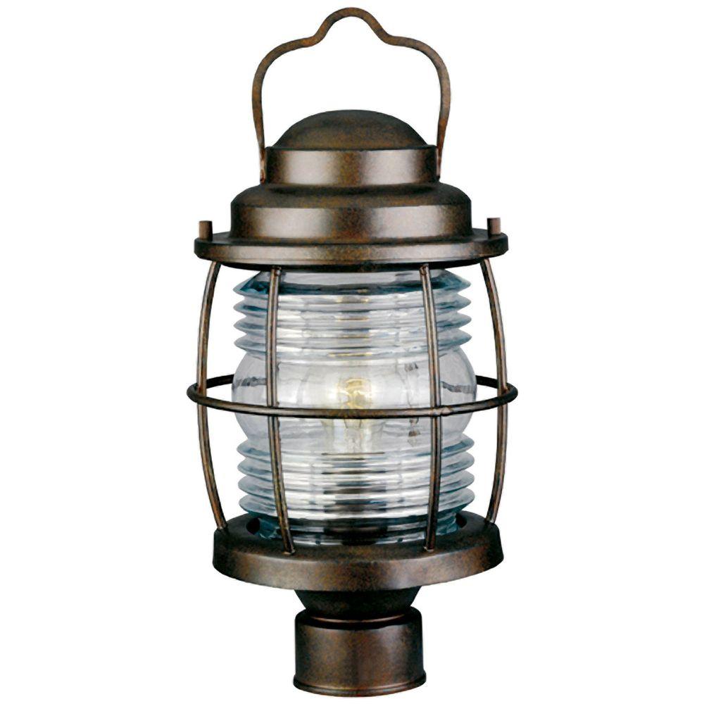 Kenroy Home Beacon 1Light 18 in. Gilded Copper Post Lantern90956GC