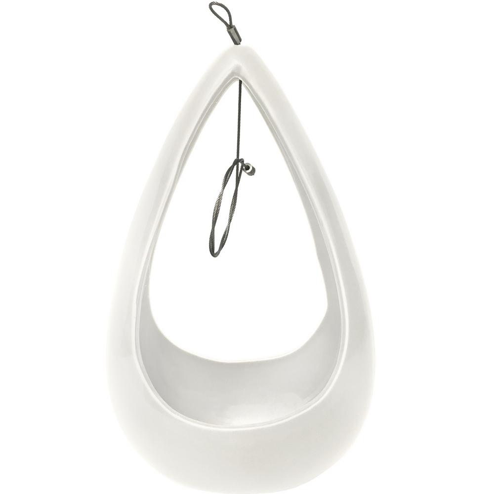 14 in. Metal Hanging Basket Planter with Maple Leaf Coco Liner18233