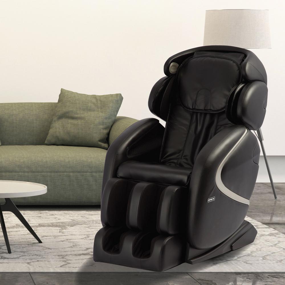Titan Osaki Black Faux Leather Reclining Massage Chair Ap