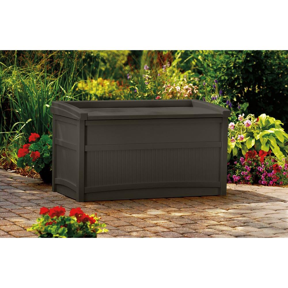 Suncast 50 Gal Resin Deck Box Db5500j The Home Depot