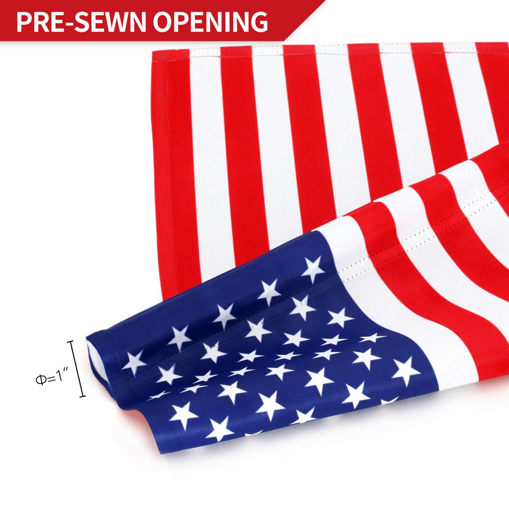 Anley 18 In X 12 5 In Double Sided Premium Usa United States Decorative Garden Flags Weather Resistant Double Stitched A Flag Garden Us The Home Depot