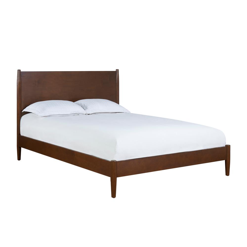 Crosley Landon Gany Full Queen Bed Kf725001ma The Home Depot Crosley Landon Gany Full Queen Bed, Landen Queen Upholstered Platform Bed